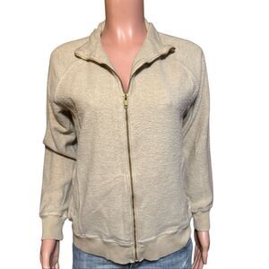Pulp women's mock neck long sleeve zip up jacket S